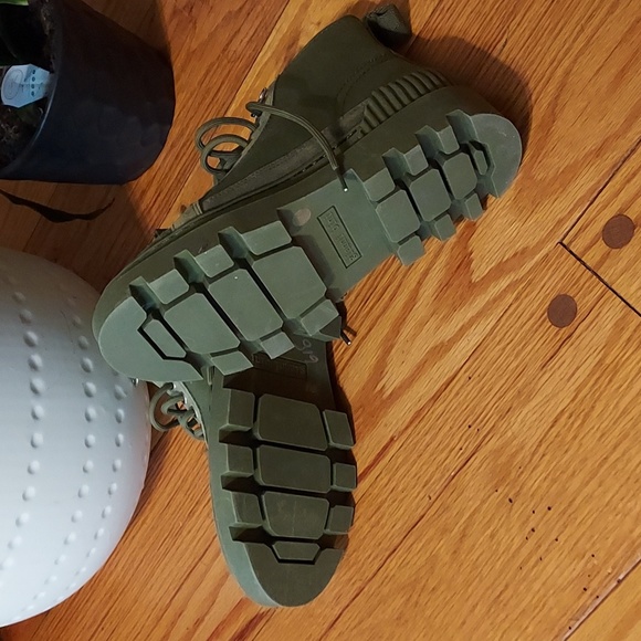 Gianni Bini Canvas/Suede Combat Boots - Picture 8 of 8